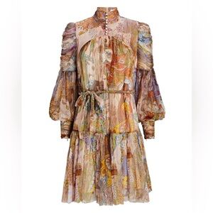 Zimmermann Multicolor Long Sleeve Dress